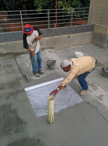 Imagen 6 de 10 de Flexcoat Tela P/impermeabilizar Techos (rollo) 1,10m X 50m