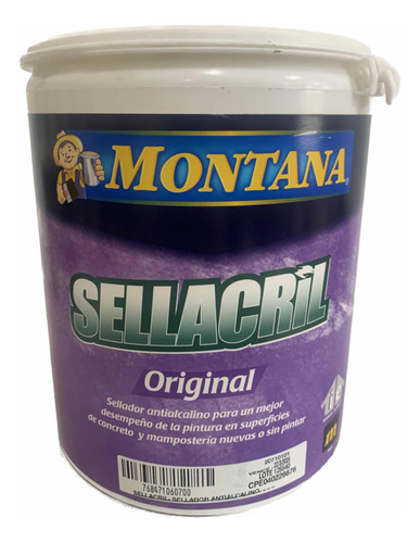 Sellador Antialcalino Sellacril Marca Montana Galon