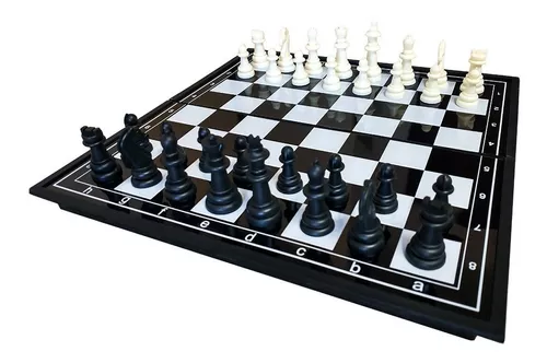 Jogo De Xadrez Tabuleiro Portátil Magnético Chess Grande