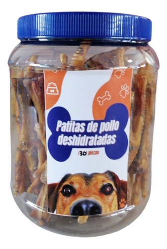 Premios Saludables Perros Patitas De Pollo Deshidratada 30pz
