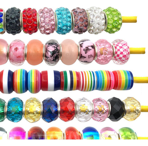 Cuentas Para Manualidades, 60 Cuentas De Cadena De Joyería,