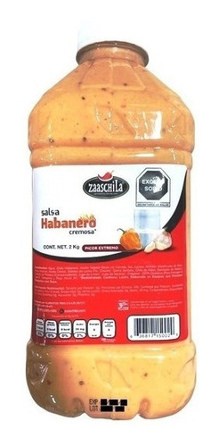 Salsa Habanero Cremosa Zaaschila 2 Kg