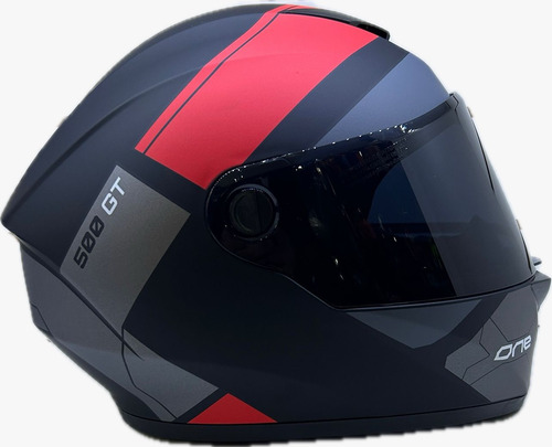 Casco Integral X One 500-gt Razvet Gris Rojo 