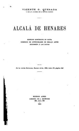 Libro: Alcalá Henares, Edificios Históricos Ruina, Com