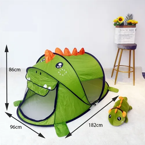 Carpa Para Niños Diseño Dinosaurio Verde Casa Campaña Carpa Para Niños Diseño Dinosaurio Verde Casa Campaña