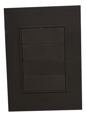 Llave Cambre Bauhaus Tapa Ciega Gris Color Negro Corriente Nominal 1 A Voltaje Nominal 220v