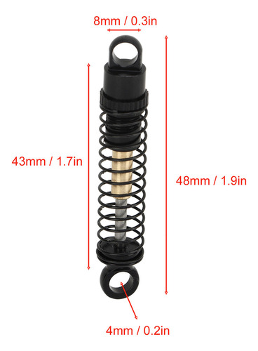 - Amortiguador De Aluminio For Axial Scx24 1/24 Crawler