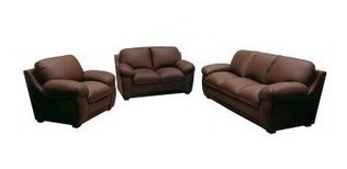 Dmuebles Sala Vanna 3-2-1 Ultracuero Chocolate +envio Gratis