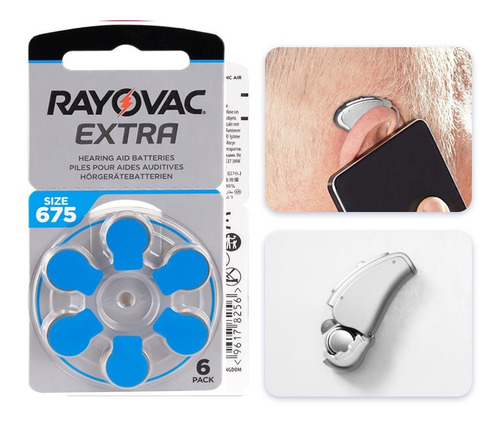 Pilas Audifonos De Sordera Rayovac 675