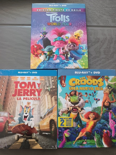 Tom Y Jerry La Película / Trolls World Tour / Los Groods Era