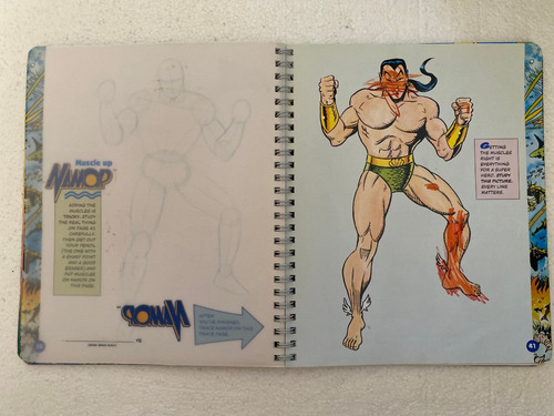 Libro Draw The Marvel Comics Super Heroes Klutz Ya Usado En (Usado)