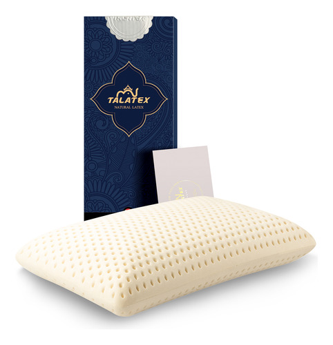 Almohada Talatex Talalay De Látex 100% Natural De Primera Ca