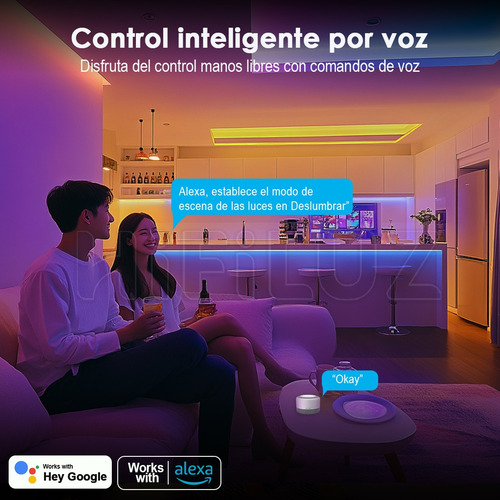 Tira De Luces Led 32m Wifi Rgb Luces Led Alexa App Control