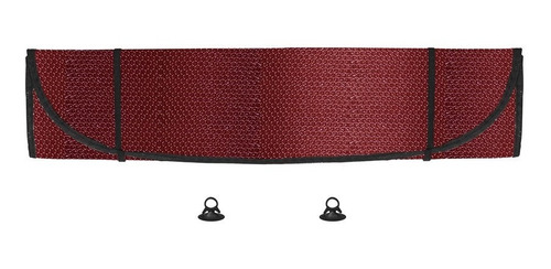 Imagen 2 de 5 de Parasol Parabrisas Metalizado Rojo Grande Universal Vexo