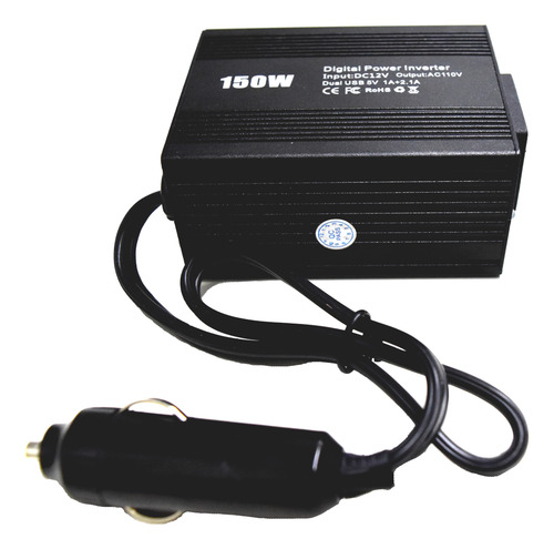 Inversor Potencia Conversor Veicular 150w 12v P/ 110v Tensão