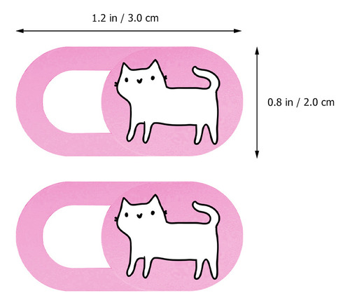 Juego De 2 Fundas Para Cámara Web Con Dibujos Animados De Ga