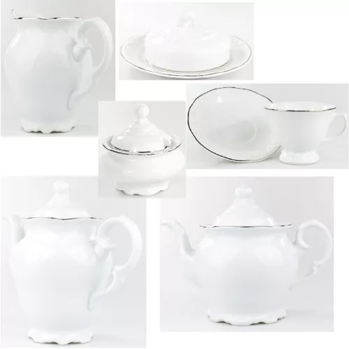 Serviço chá café 53 peças porcelana pomerode schmidt