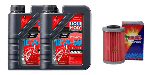 Kit Bajaj Dominar 250, 400 2l Liqui Moly + Filtro