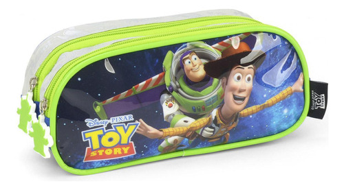 Estojo Penal Escolar 2 Compartimentos Toy Story Luxo Vd