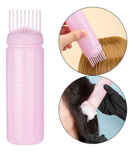 Botella Aplicadora De Peine For Raíces, Aplicador De Rosa
