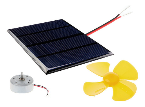 Motor Dc Activo Con Luz Solar Proyecto Solar