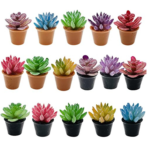 Plantas Miniatura Casa De Muñecas 16 Pcs, Modelo De Bo...