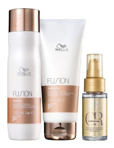 Shampoo Condicionador Fusion E Oil Reflections 30ml Wella