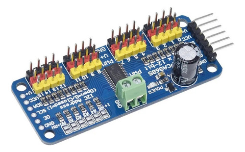 Pca9685 16 Bits De Canal 12 Módulos I2c Servo Pwm Sg90 Mg995