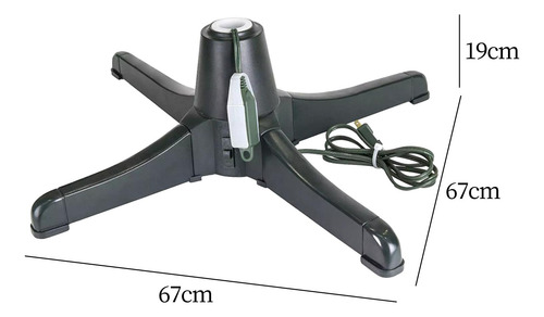 Rvore De Natal Elétrica Suporte Rotativo Ue 220v Plug Base