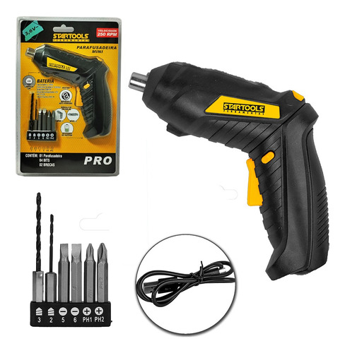 Mini Parafusadeira Recarregavel 3,6v Bivolt Com Led