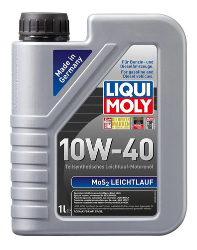 Aceite Para Motor Liqui Moly Semi-sintético 10w-40 Para Autos, Pickups & Suv De 1 Unidad