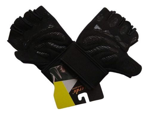 Imagen 4 de 10 de Guantes Deportivos De Entranamiento Black Gym Mitón Calidad