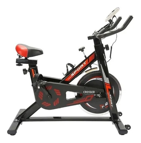 Bicicleta fija Crosser SBN 2000 para spinning color negro