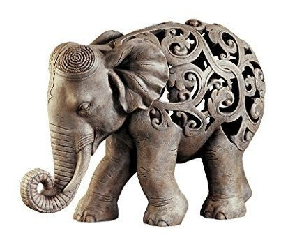 Diseño Toscano Anjan El Elefante Decoracion India Estatua 