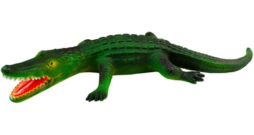 Crocodilo De Borracha Grande Animal De Brinquedo Meninos