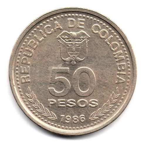 50 Pesos 1986 Centenario Constitución Nacional De 1886