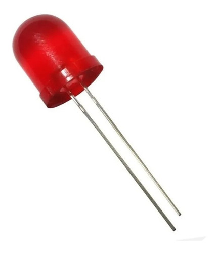 Led Difuso Rojo 10mm Pack X 5 Unidades