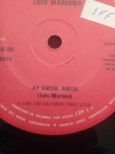 Single Luis Mariano Ay Amor Amor