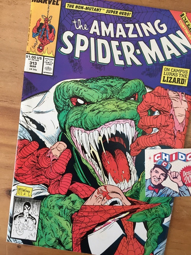 Comic - Amazing Spider-man #313 Todd Mcfarlane Lizard