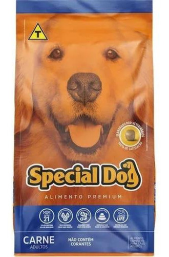 Ração Special Dog Adulto Todos Os Tamanhos Sabor Carne 15kg