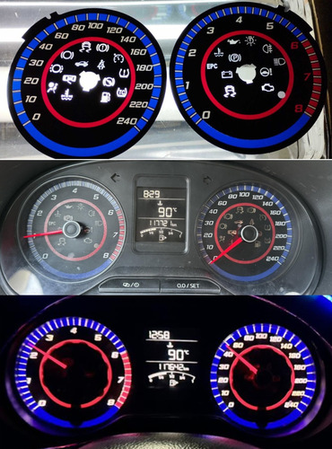 Caratula Translucida Vw Vento Polo 14-19 Cluster Tablero (Usado)