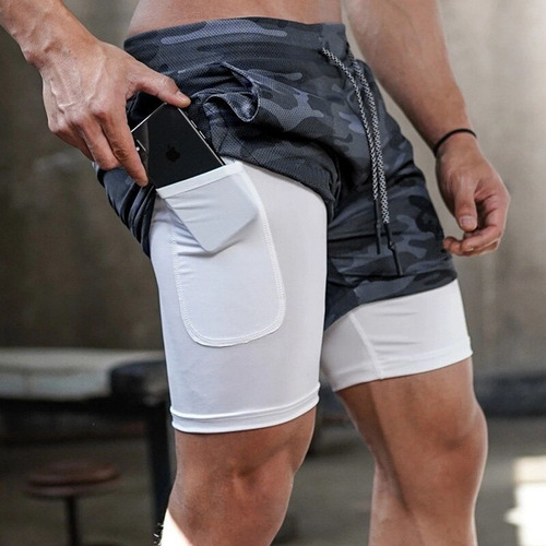 Pantalones Cortos Deportivos De Gimnasio For Hombre Pra [u]