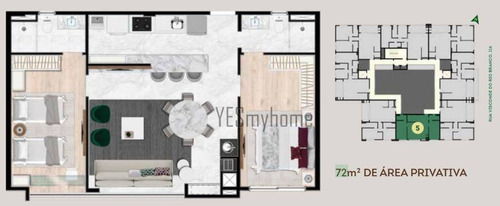 Apartamento Com 2 Quartos À Venda, 72 M² Por R$ 625.600 - Mercês - Curitiba/pr - Ap3040