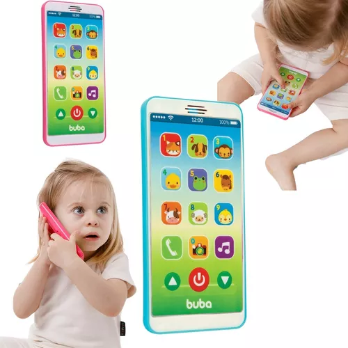 Jogo 2 Celulares Infantis Phone Rosa - Buba Baby em Promoção na