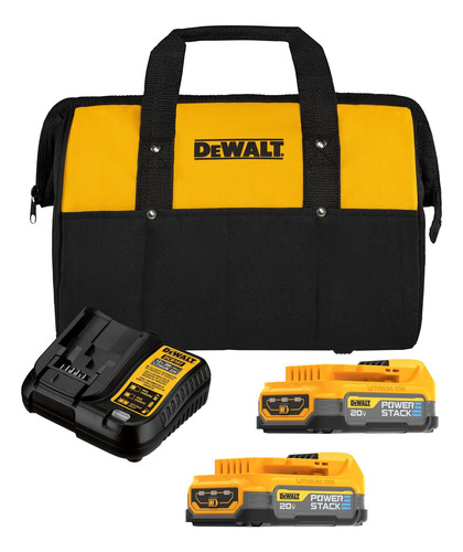 Kit Cargador + Baterias Powerstack Dcbp034e2-b2 Dewalt