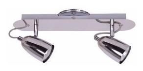 Imagen 3 de 8 de Aplique Pared 2 Luces Spot Techo Konus Gu10 Apto Luces Led