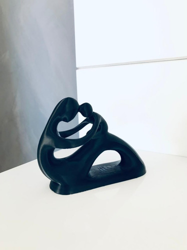 Estátua Mãe E Filho(a) Presente Dias Das Mães 12cm