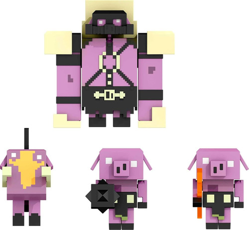 Mattel Minecraft Legends Nether Invasion Pack, Juego De 4 Fi