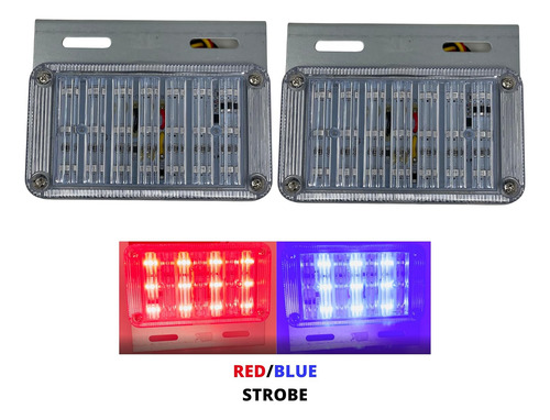 Soporte Rectangular De Metal Con Luces Estroboscópicas 5.5x3
