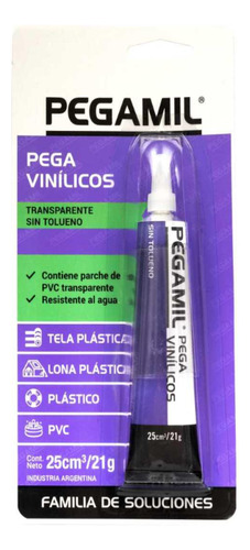 Pegamil Pega Vinilicos Piscinas Pvc Plastico 25cc